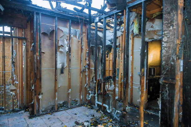 Professional Fire Damage Removal technician working in Dennison, OH